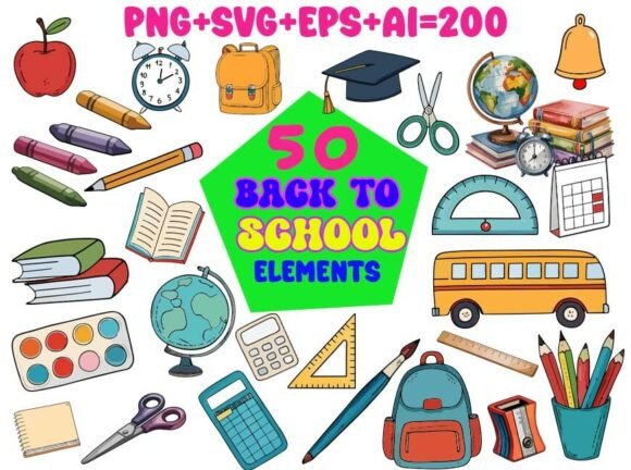 Back to School Sublimation Clipart SVG: A Creative Resource for Educators and Designers