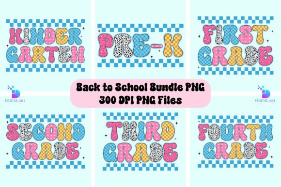 Checkered Back to School Bundle PNG: A Versatile Design for Modern Creatives and Entrepreneurs