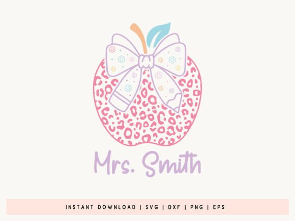Custom Name Coquette Back to School SVG