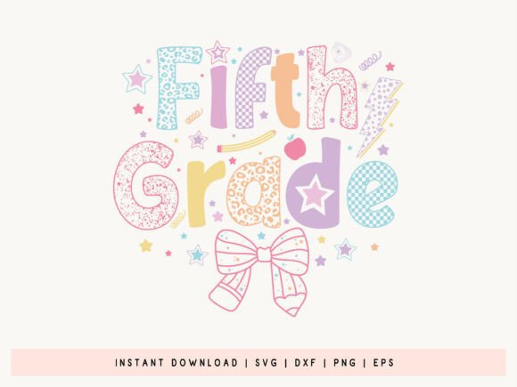 Fifth Grade, Back to School Coquette SVG: A Versatile Design for Creators and Entrepreneurs