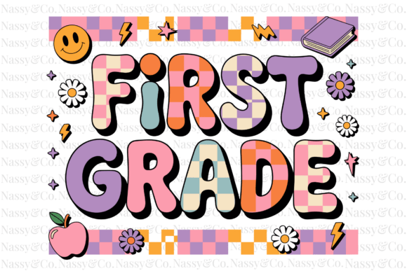 First 1st Grade Back to School Boho PNG: A Versatile Design for Creative Projects