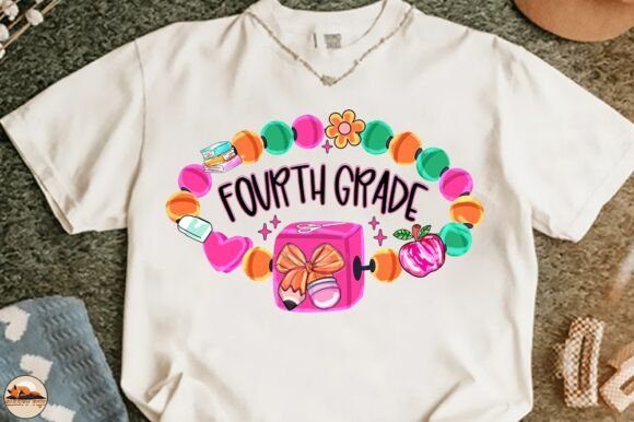 Fourth Grade Bracelet Back to School PNG