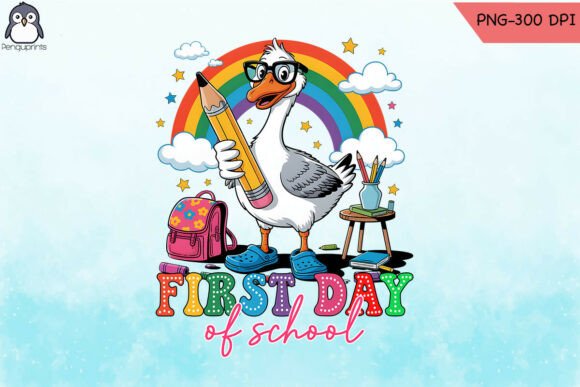 Funny Back to School Goose Chill PNG: A Creative Asset for DIY Projects
