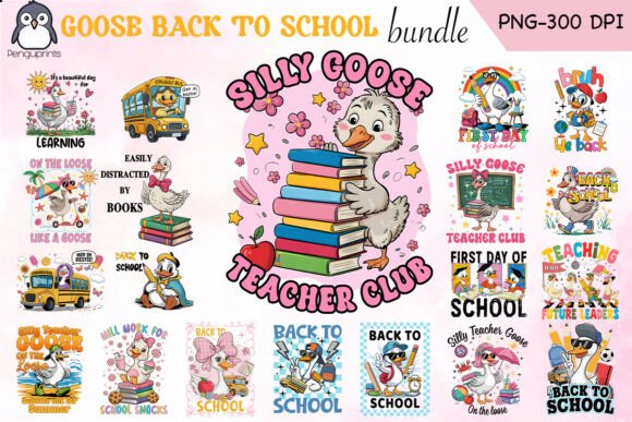 Goose Back to School Sublimation Bundle: A Creative Resource for Educators and Designers