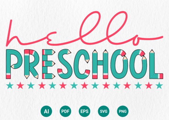 Hello Preschool Back to School T Shirt
