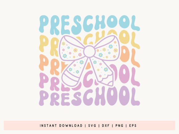Preschool - Coquette Back to School SVG: A Versatile Design for Creative Projects